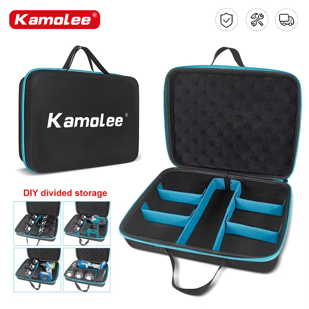 Kamolee multifunctional battery electric tool bag, durable, waterproof, electric drill wrench angle 