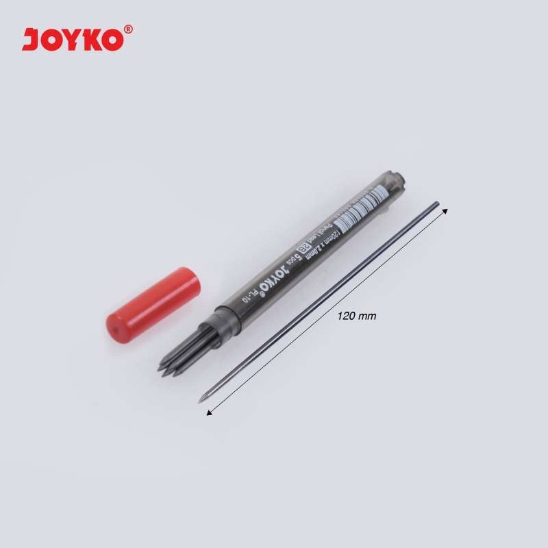 

Isi Pensil Mekanik JOYKO PL 10 - 2 mm / Pencil Lead Mechanical 2B PL-10 - 2.0 mm PAK ( 12 TUBE )