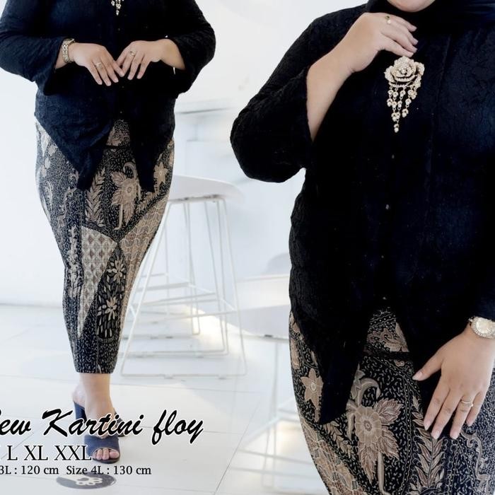 Rok Batik Instan Premium / Bawahan Kebaya Big Size / Rok Plisket Jumbo