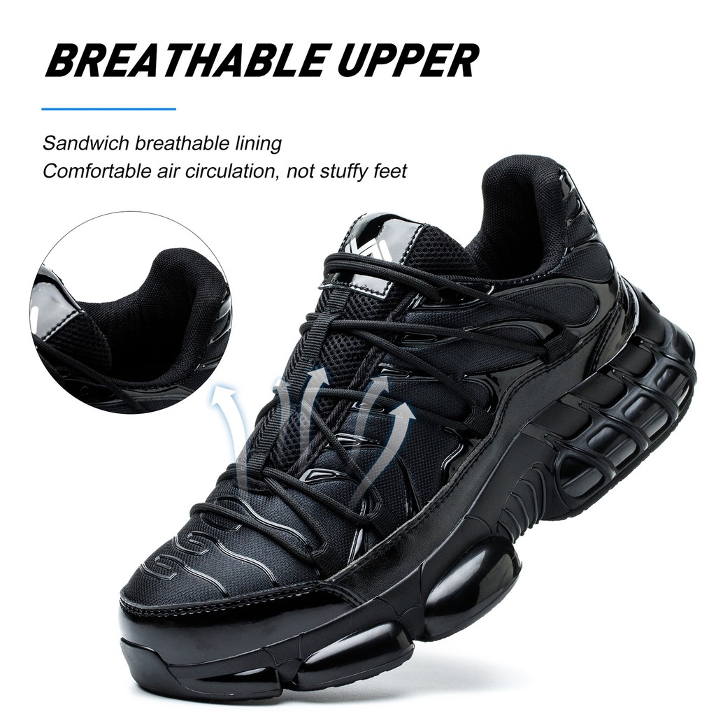 Air Cushion Safety Shoes Men Steel Toe Sneaker Puncture Proof Sport Work Shoes Man Safety Boots