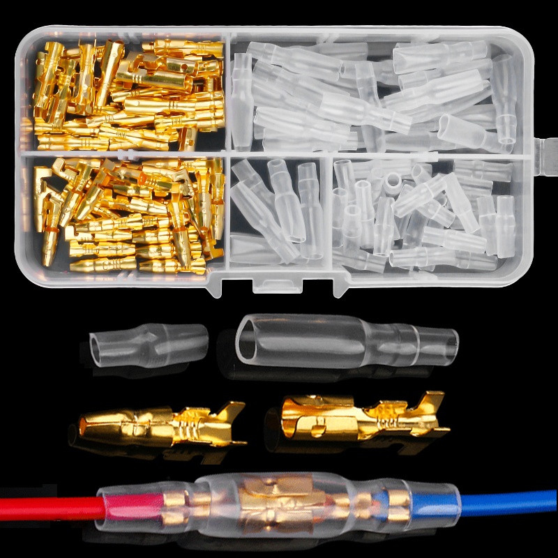 YT SHOP Skun Kabel Motor BULAT Variasi Cowok Cewek + Karet Kondom Soket Kabel Motor Sekun Kabel Male