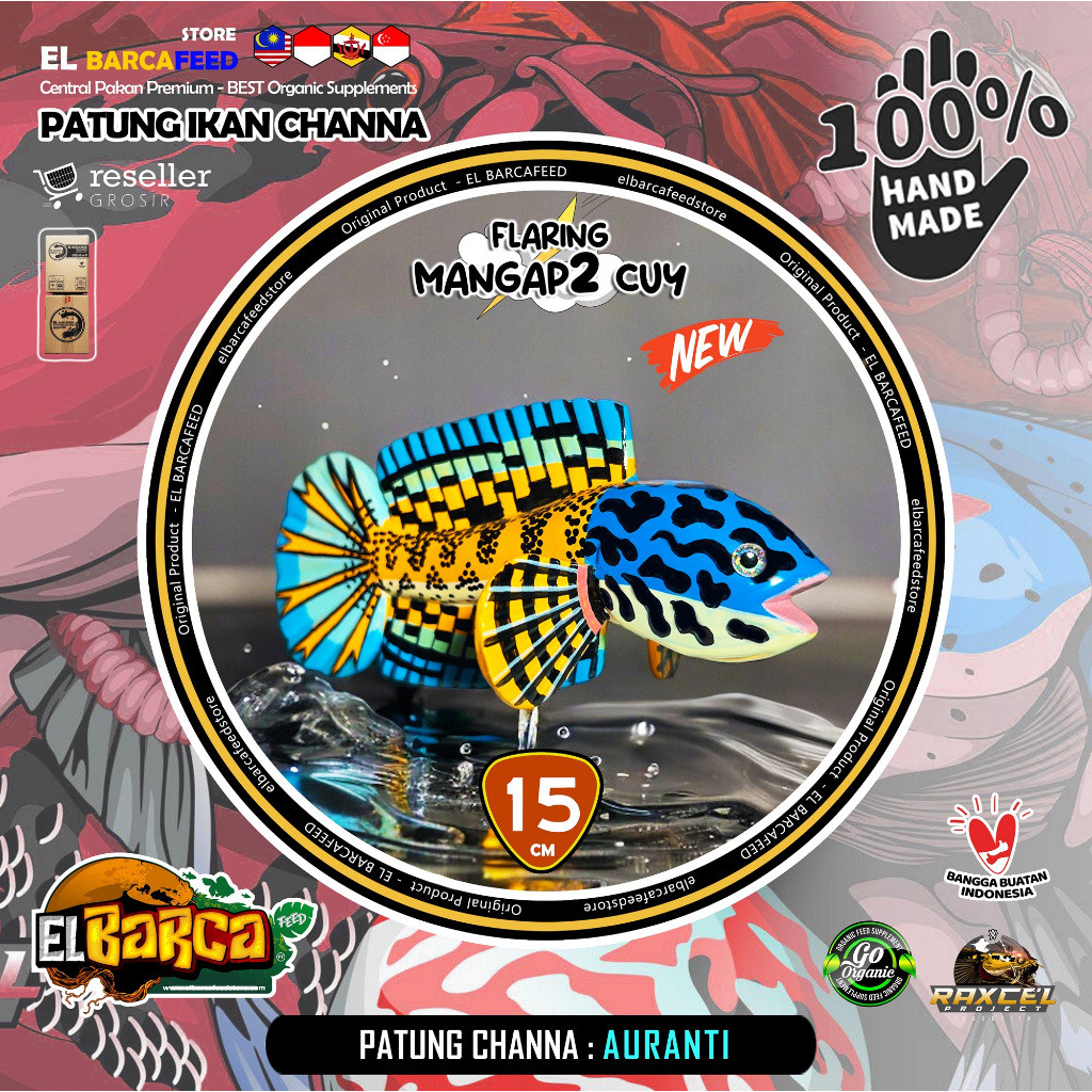 PATUNG CHANNA / REPLIKA CHANNA AURANTI model Flaring Mangap-mangap (HANDMADE LIMITED)