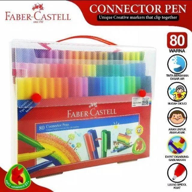 

Connector Pen 80 Faber Castell / Spidol warna 80 warna faber castell