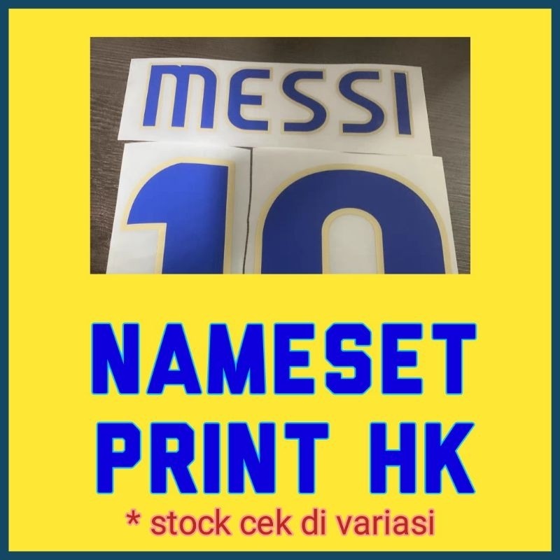 Nns / Nameset Jersey Print Hk