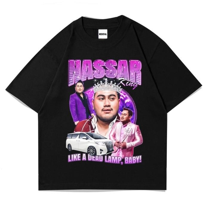 BEST SELLER Kaos Baju KING NASSAR / Tshirt Oppa Kiyowo Oversize Vintage / Bootleg Premium Rap tee /