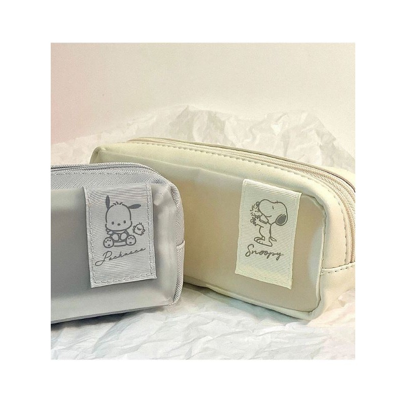 

snoopy pensil case transparan multilayer / tempat pensil multifungsi serbaguna