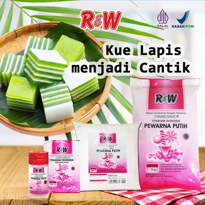 

Ready Pewarna Putih Pemutih Makanan Rajawali R&W Rw 1Kg