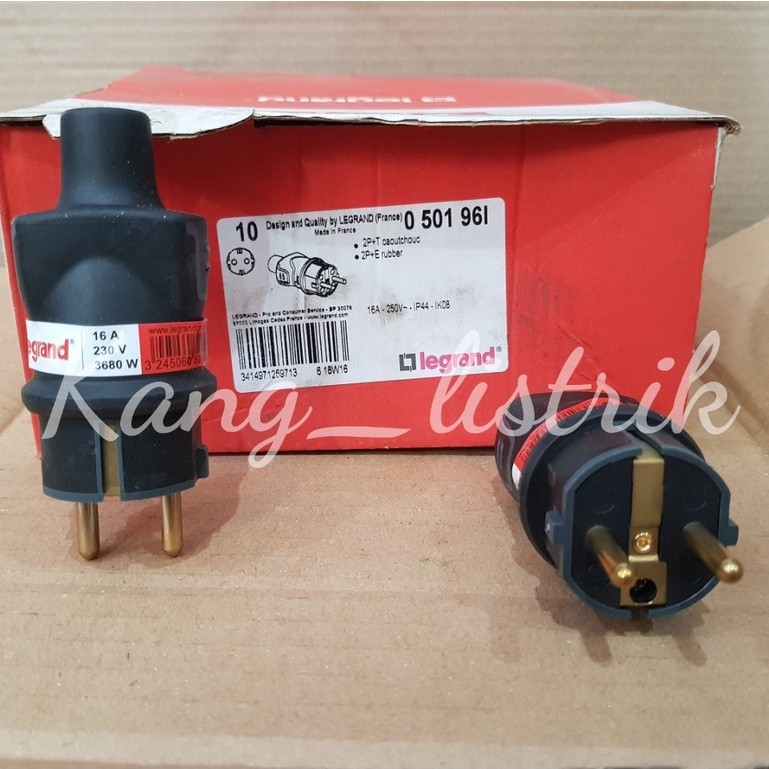 Steker Legrand / Plug Karet Anti Air Legrand / Steker Karet Legrand 501961 WE