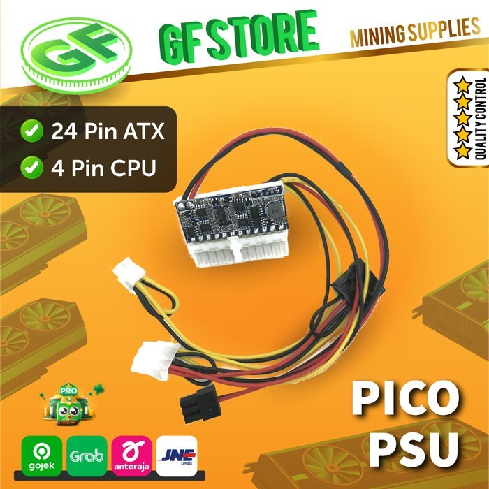Pico Psu - Power Supply Pico 24 Pin + 4 Pin Cpu For Server Psu