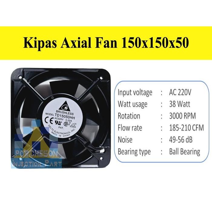 Kipas Ac 220V 15X15 Cm Cooling Fan Ac 220 Volt
