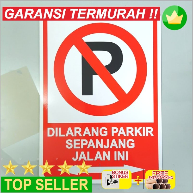 

Grosir Rambu Dilarang Parkir 35cm x 50cm Dilarang Parkir Plat Alumunium Keren