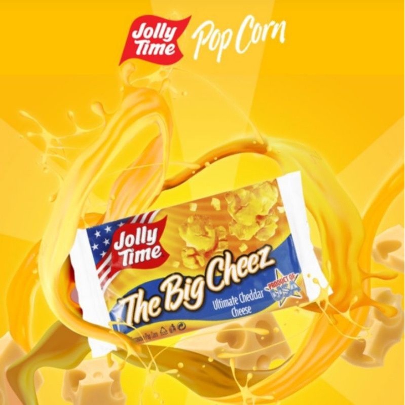 

Popcorn Jolly Time The Big Cheez - Pop corn rasa Keju Kuning 100 gr