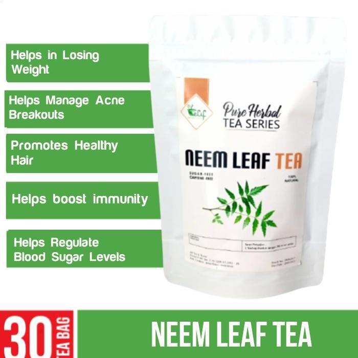 

NEEM LEAF TEA : RAW 100% PURE ORGANIC NEEM LEAF TEA ISI 30 TEA BAG