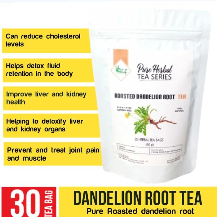 

Roasted Dandelion Root Tea SuperDetox Dandelion root Tea (30 Tea Bag)