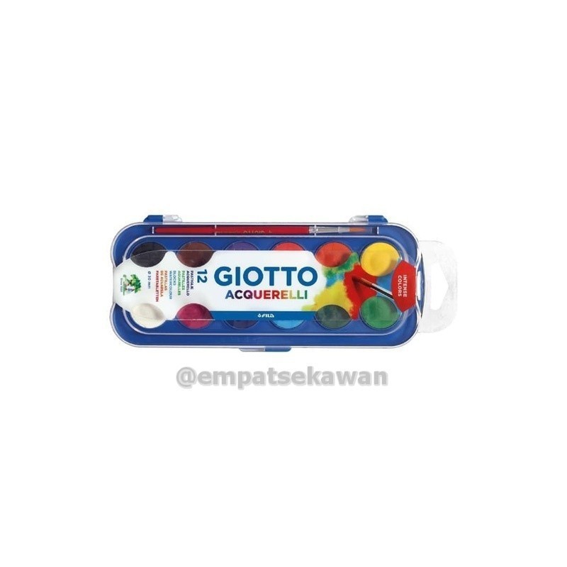 

Giotto Acquerelli Mini 12 Warna / Watercolor Cake / Cat Air SHESB 1 Set