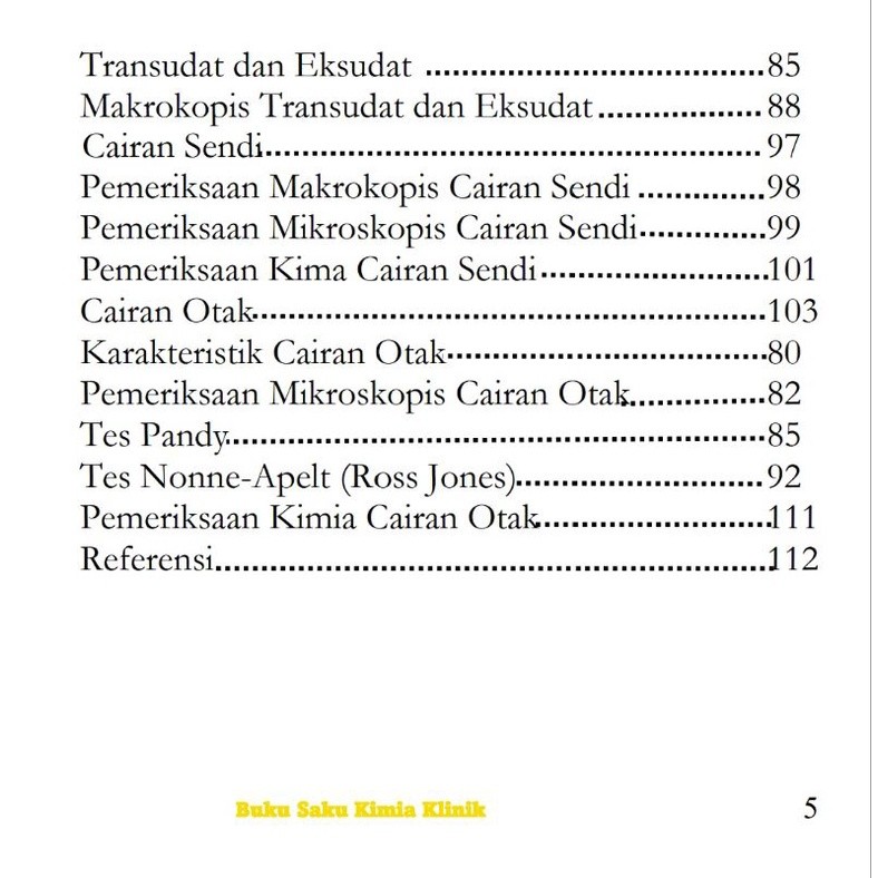 Buku Saku Kimia Klinik BSKK