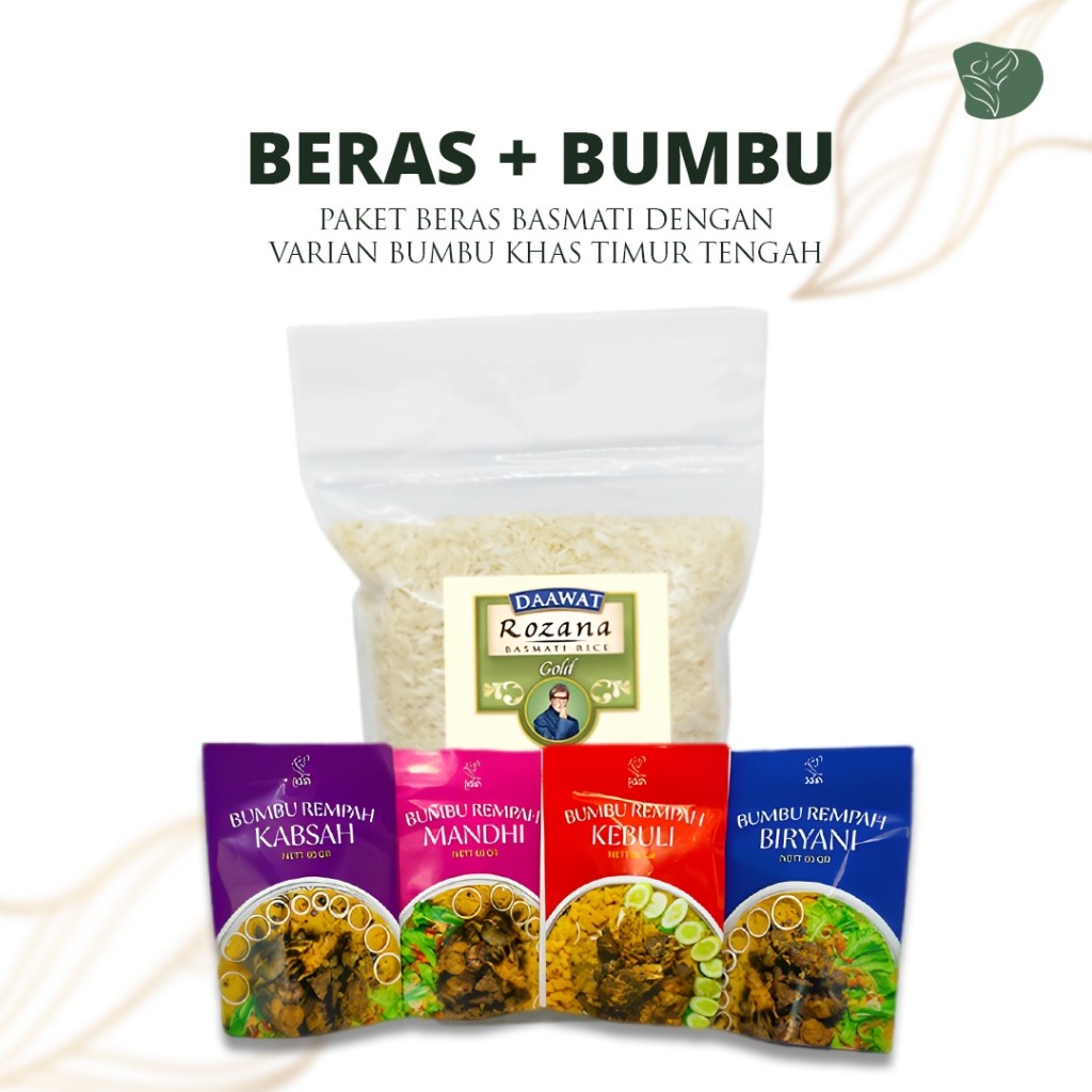 

Beras basmati dan bumbu pilihan nasi briyani instan paket basmati rice beras briyani murah nasi