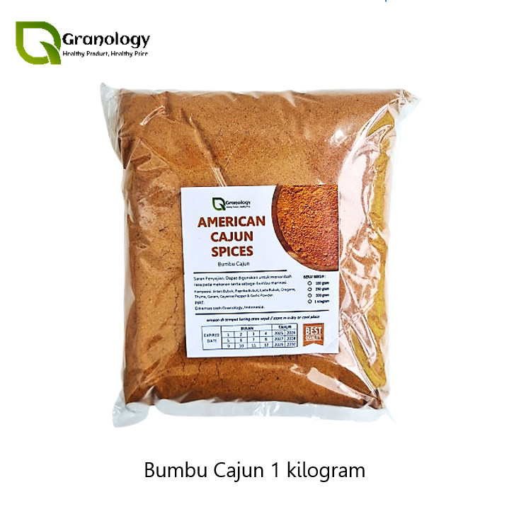 

American Cajun Seasoning / Bumbu Cajun Bubuk (1 kilogram) by Granology