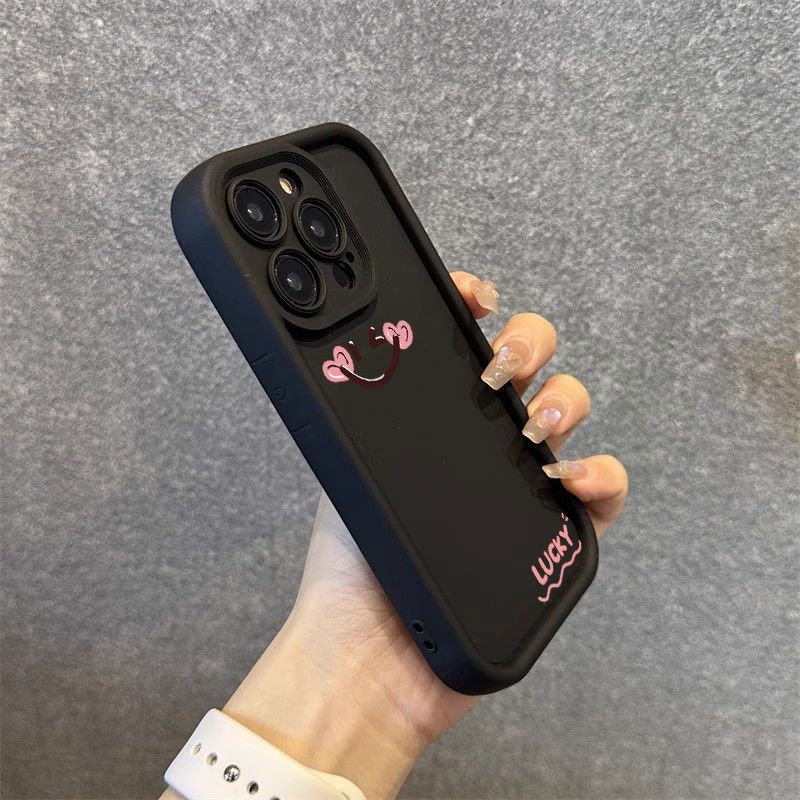 Simple Lucky Wajah Tersenyum Case Hp Xiaomi 14T 13T Pro 14 4G 5G Pro Plus 13 13C C65 F5 12 Lite 10C 