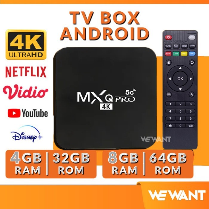 Android TV Box Digital 4k Receiver Wifi Bluetooth 5G 16GB/ 256Gb Murah