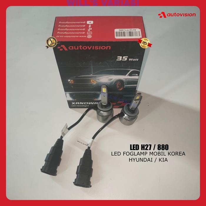 Led H27 / 880 / 881 Foglamp Mobil Chevrolet Aveo / Chevrolet Spin / Kia / Hyundai Putih / Kuning /