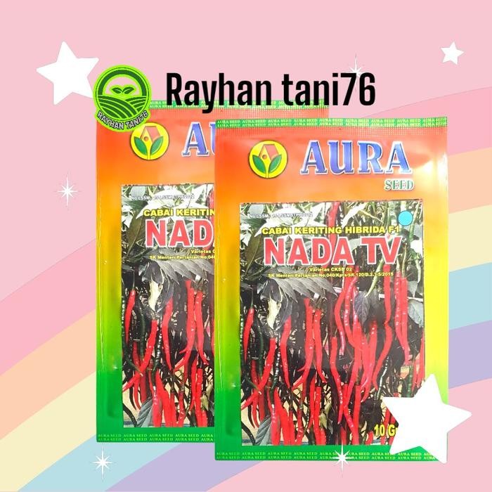 Benih Bibit Cabai Kriting Nada Tv Isi 10 Gram Aura Seed Tanaman