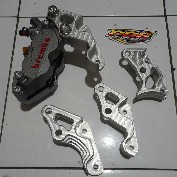 PREMIUM braket kaliper 4p big axial satria 2tak 300mm 320mm hiu lumba 300 320