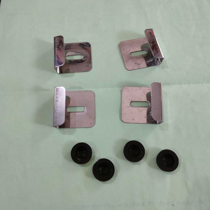 PREMIUM klem kaca cermin dinding/plat siku tempel /klem asahi