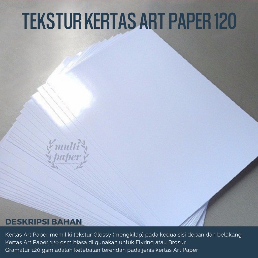 

Kertas Art Paper 120 gsm A4 isi 100 lembar / Kertas Flyer A4