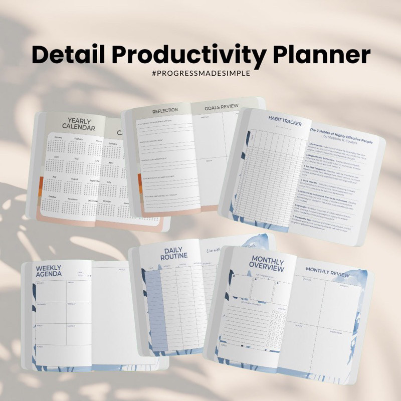 

PRODUCTIVITY PLANNER BY RA PLANNER PLANNER 2025 UNDATED PLANNER