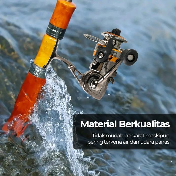 Produk Reel Pancing mini 100 Full besi rell terkecil rell Pancing mini rell tegek rell mini 100