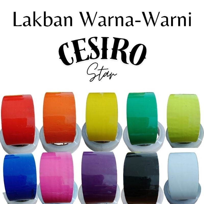 

Lakban Warna-Warni Cesiro Star (1 Roll Isi 6 Pcs) WE!!!