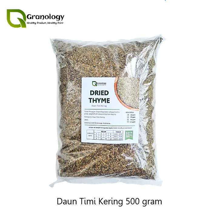 

Daun Timi Kering / Dried Thyme Leaves (500 gram) by Granology