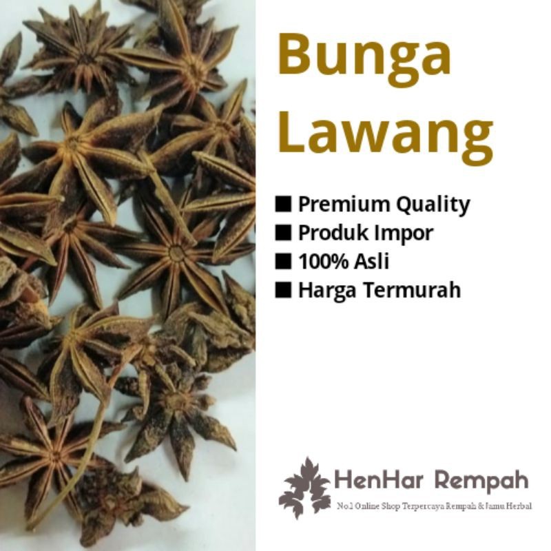 

[250 gr & 500 gr & 1 Kg ] Bunga Lawang / Pekak / Star Anise / Bajiao