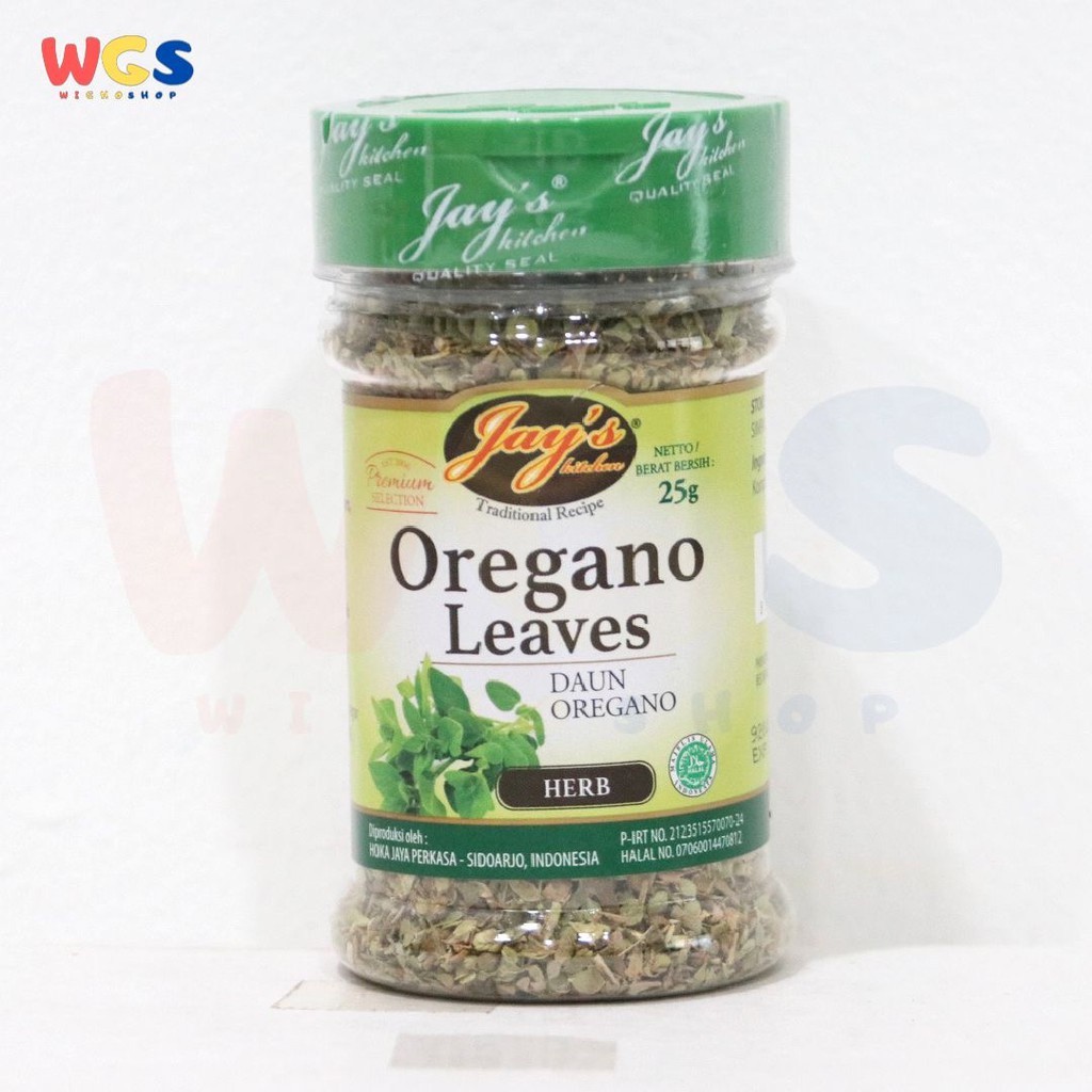 

Jay's Kitchen Jays Oregano Leaves 25g - Daun Oregano Herbal