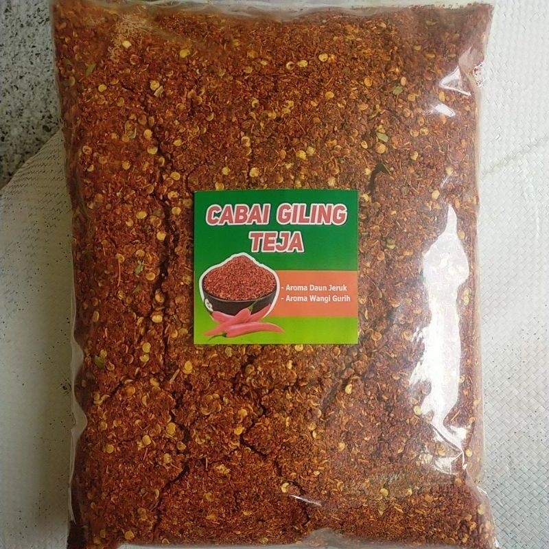 

Cabe bubuk pedas wangi daun jeruk 1kg,cabe wangi gurih ,cabe bubuk wangigurih asin manis