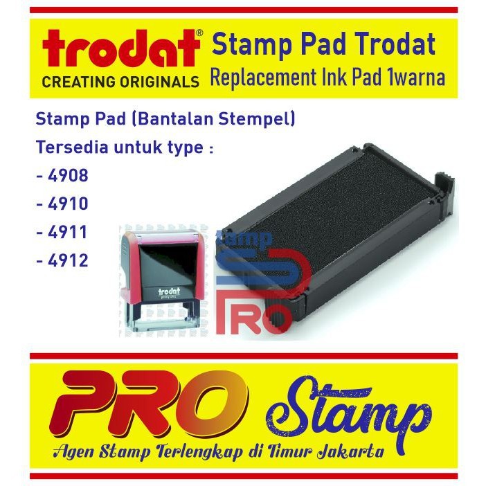 

Replacement Ink Pad / 4908,4910,4911,4912 (TANPA WARNA) WE!!