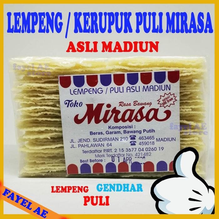 

Kerupuk Puli Madiun Kerupuk Lempeng Mirasa Madiun Terlaris
