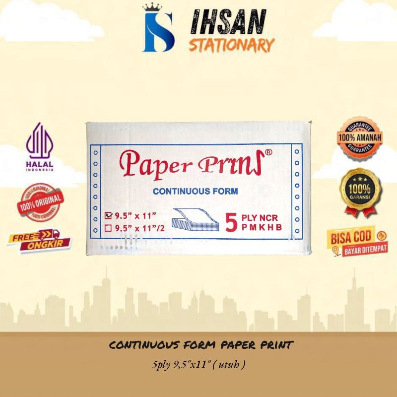 

Continuous Form 5 Ply Full Dan Bagi 2 Paperpryns WE!!
