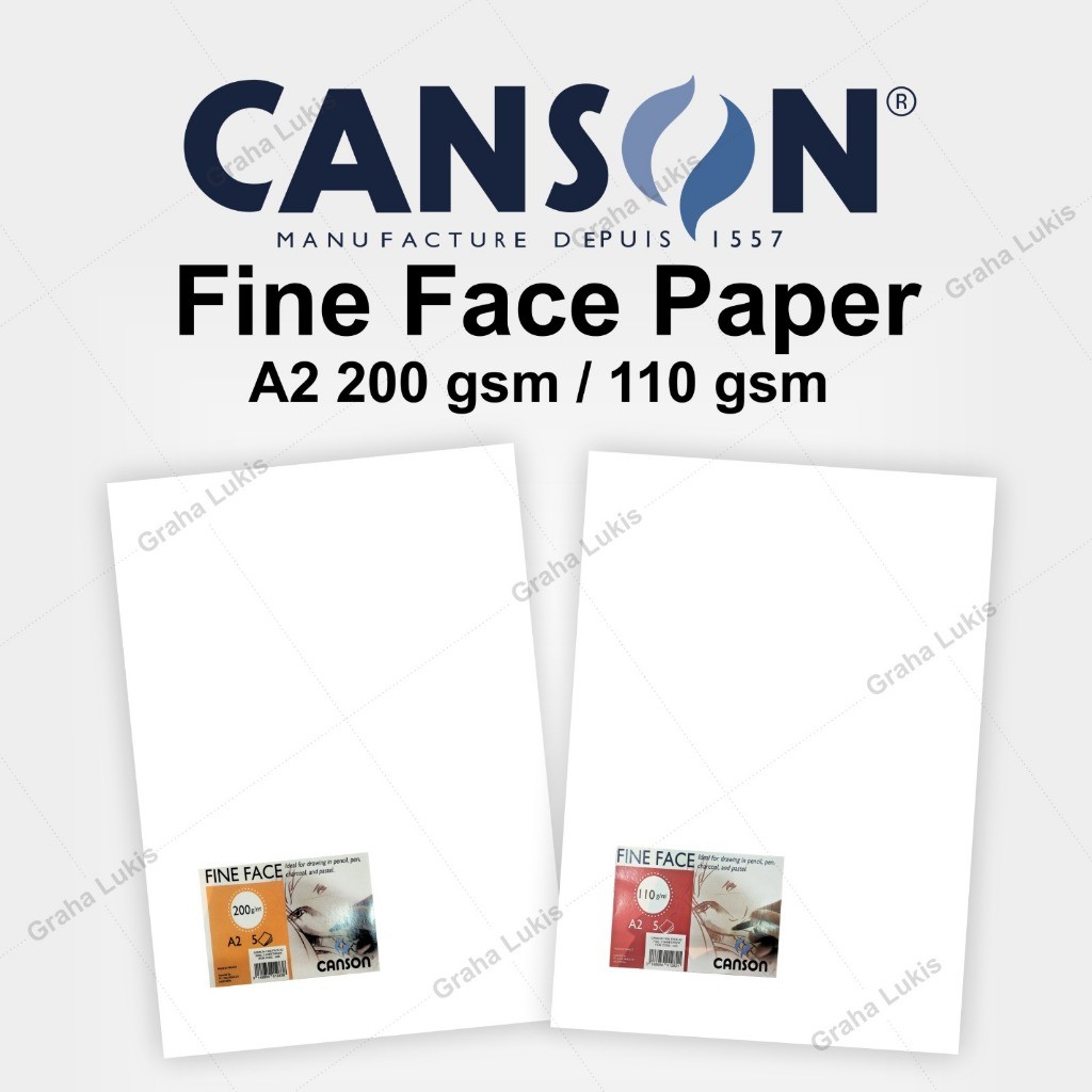 

Canson Fine Face Paper A2 200 Gsm / 110 Gsm WE!!
