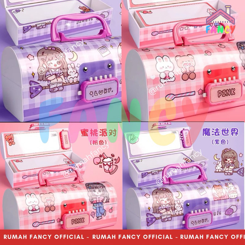 

[FREE BUBBLE+DUS] Tempat Pensil Passwrod + Spidol WhiteBoard KAX 300 Kapibara Astronout Girl Unicorn