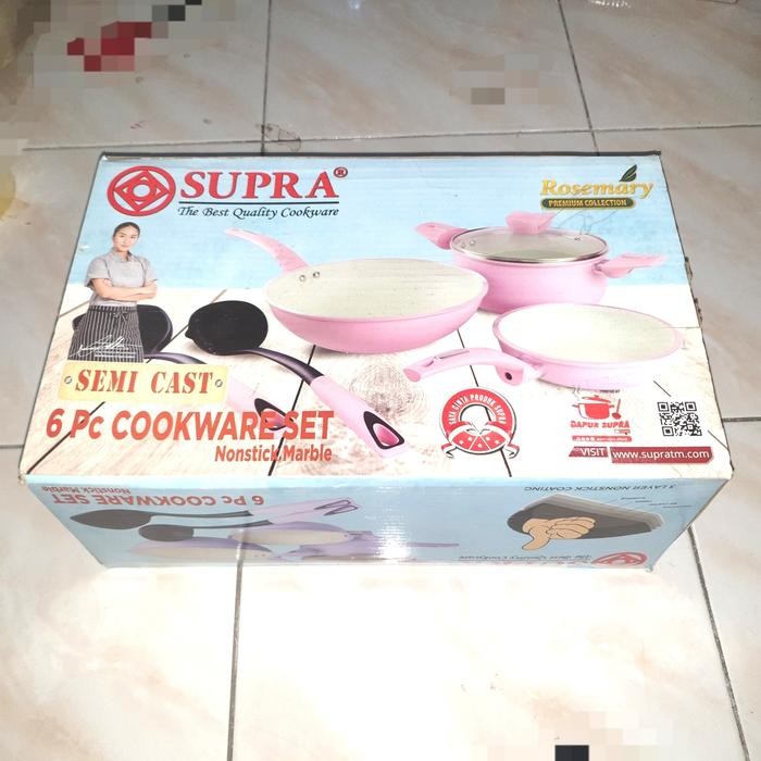 Supra Cookware Set 6 Pc / Panci Supra Isi 6Pc/ Panci Set #Gratisongkir