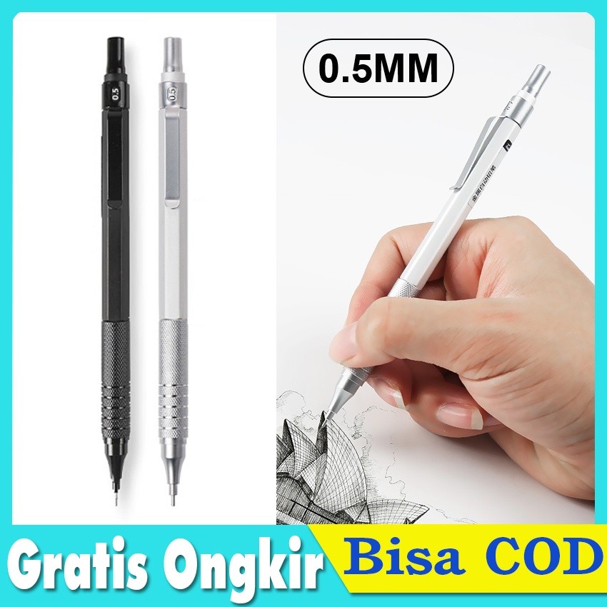 

Pensil Mekanik 0.5mm Pusat Gravitasi Rendah Gambar Logam Pensil Khusus Kantor Sekolah Tulis