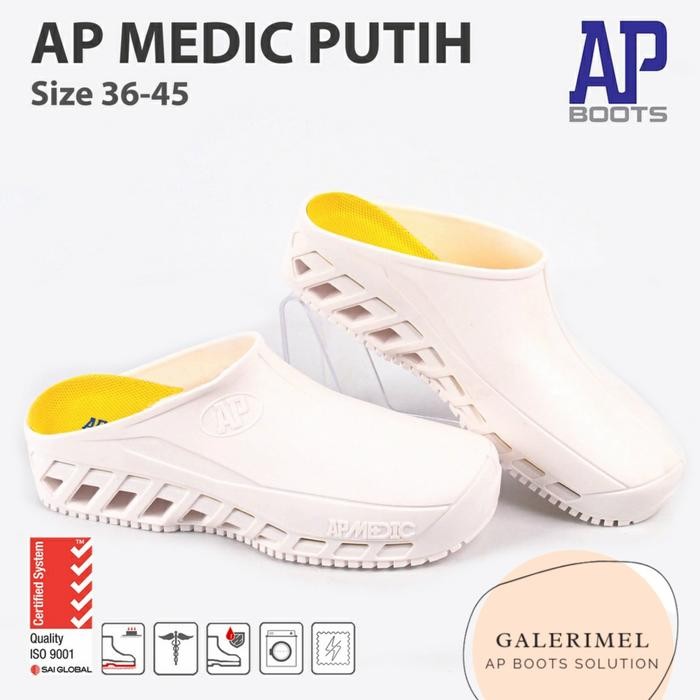 

Terlaris Sepatu Boots Ap Medic Putih - Sepatu Apd Medis - Sepatu/Sendal Perawat