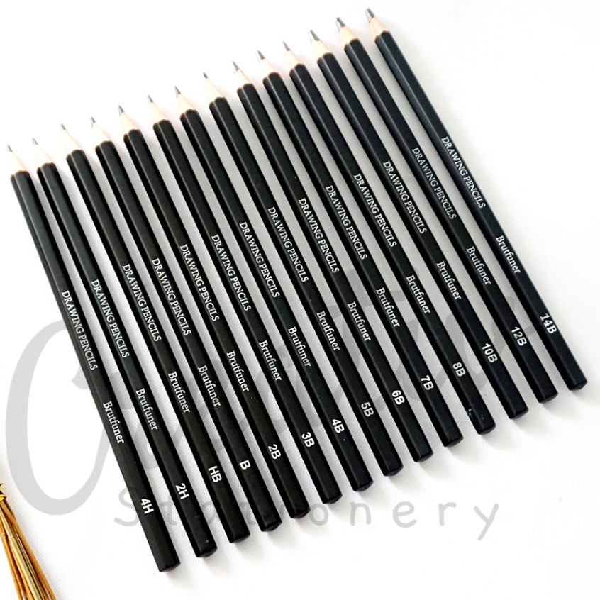 

Brutfuner Pensil Sketsa 14 Pcs Artist Sketch Drawing Pencil Professional WE!!!