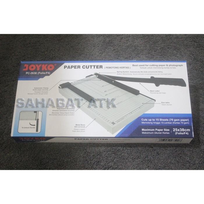 

No Na - Joyko Paper Cutter Pc- 2638 F4 / Pemotong Kertas Folio