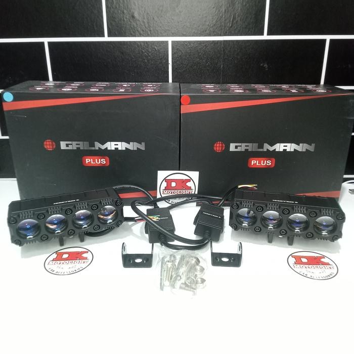 LAMPU SQL 4 MATA MINI PROJI LENS GALMAN LENSA BLUE LENS DEVIL EYES