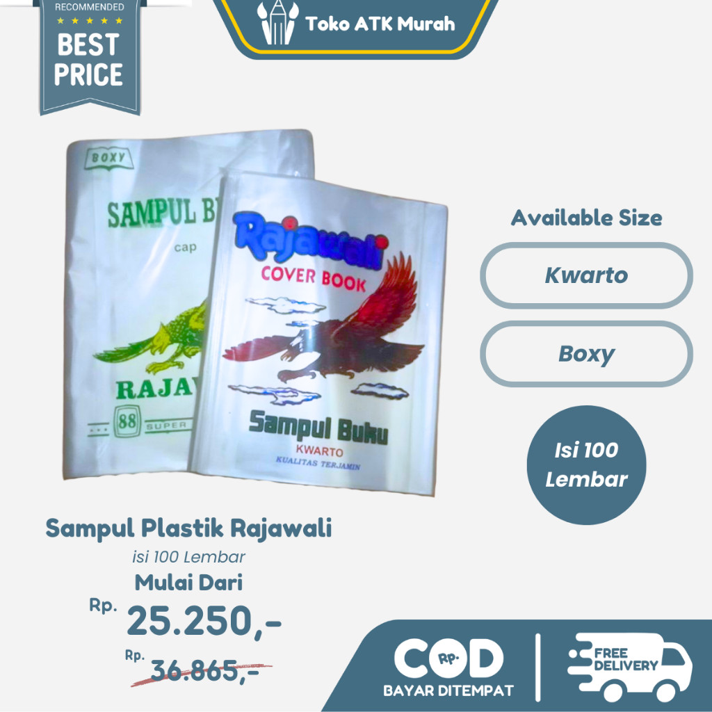

Sampul Buku Plastik Quarto Rajawali 100 Lembar WE!!