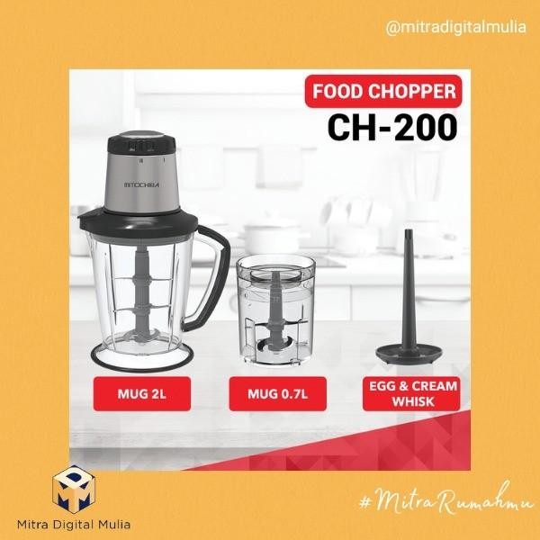 Mitochiba CH-200 Food Chopper Pencacah Makanan Pisau Stainless Minuman