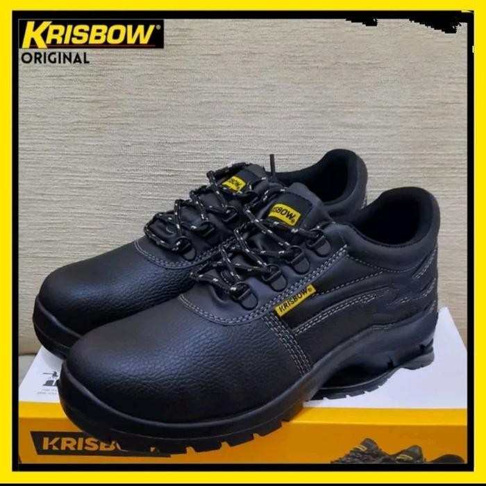 Sepatu Pengaman Krisbow Safety Shoes Arrow 4 Inch Sepatu Sefty- Hitam